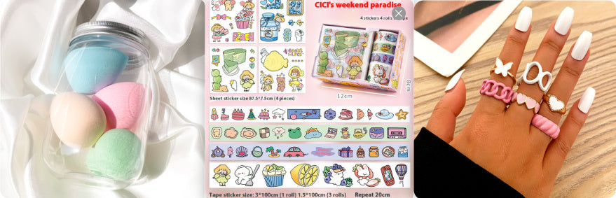 Beauty Egg Canned Powder Puff Set
